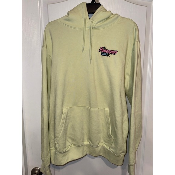 H&M Other - H&M The Powerpuff Girls Cartoon Network Light Yellow Embroidered Hoodie Medium